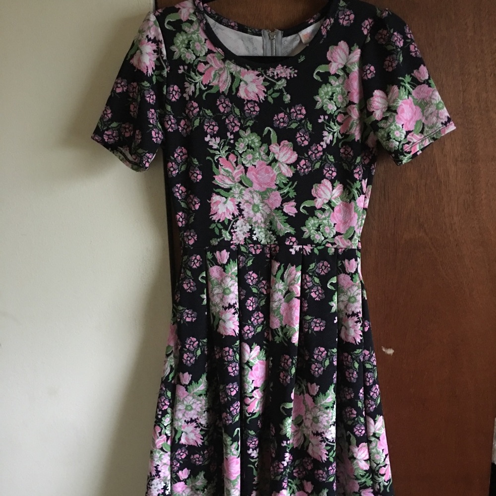 Lularoe Amelia  floral print dress